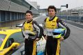 2010 - ADAC GT Masters: Christopher Mies mit seinem Teamkollegen Luca Ludwig